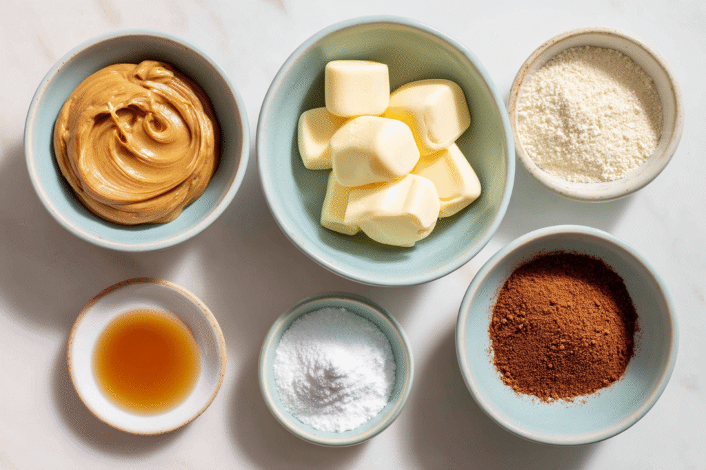 Cinnamon Almond Butter Fat Bombs Ingredients
