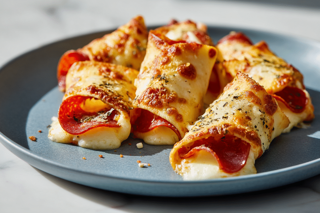 Easy Keto Pizza Roll Ups
