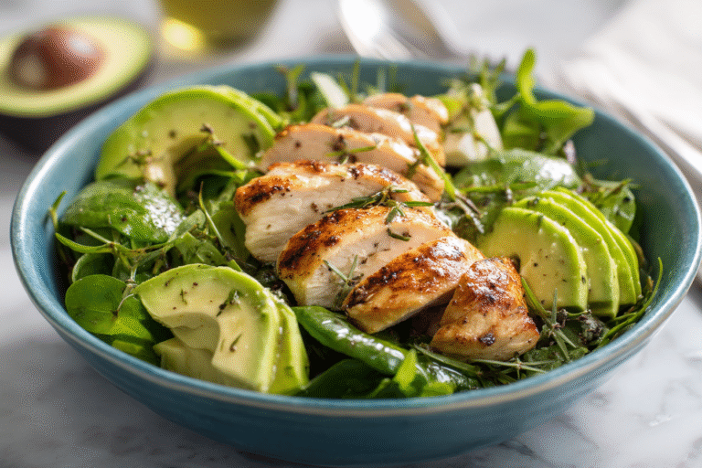 Grilled Chicken and Avocado Salad