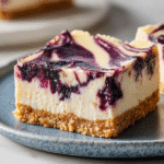 No Bake Blueberry Cheesecake Bars recipe
