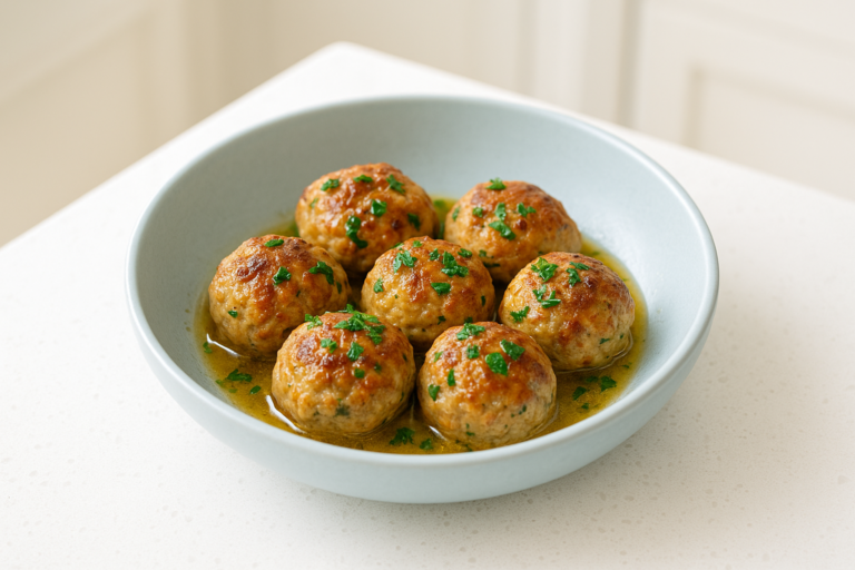 Keto Garlic Butter Meatballs