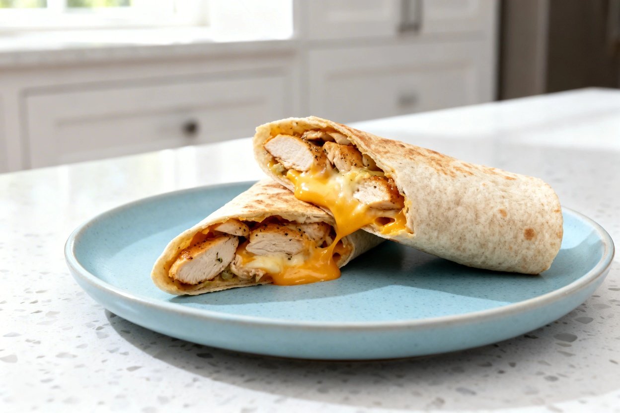 –40° camera view of the exact same finished dish and presentation: low carb cheesy garlic chicken wr