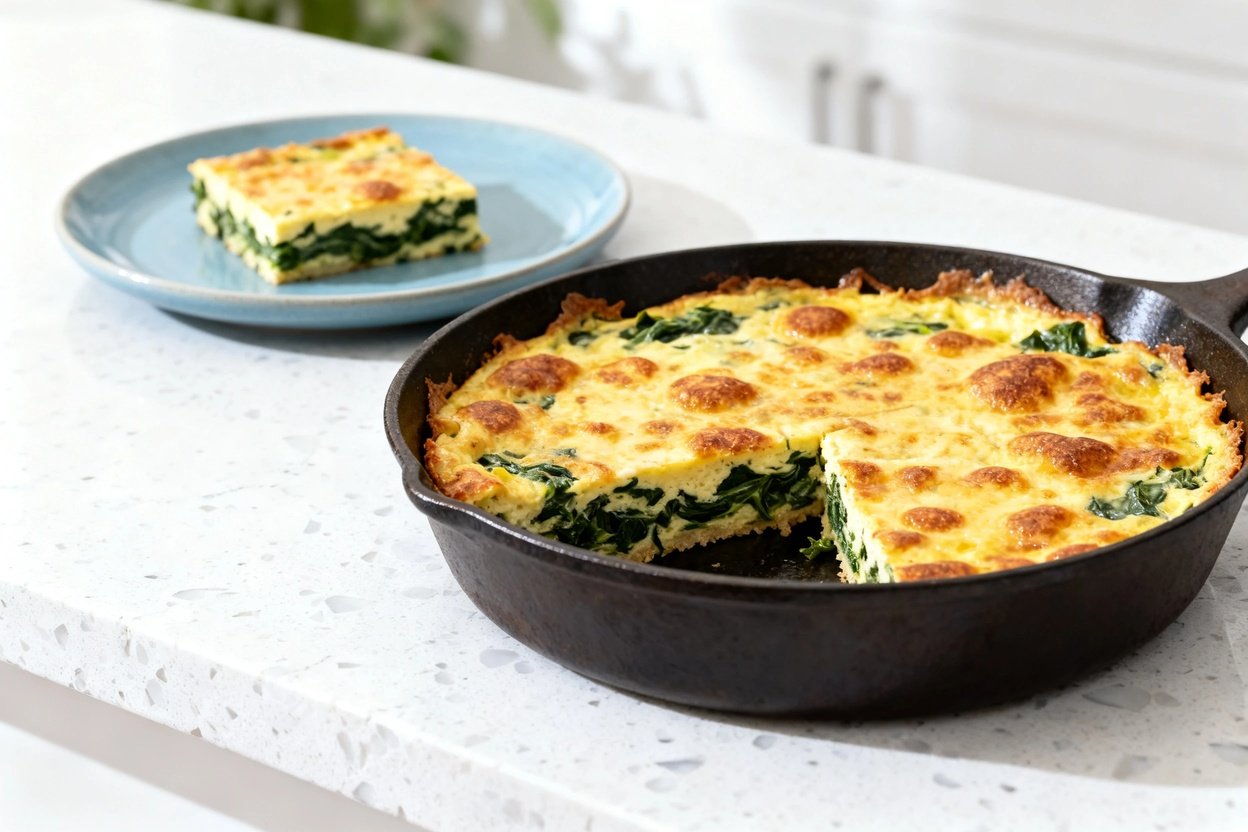 –40 degree perspective in the same bright home kitchen on the same day: the identical keto egg and s